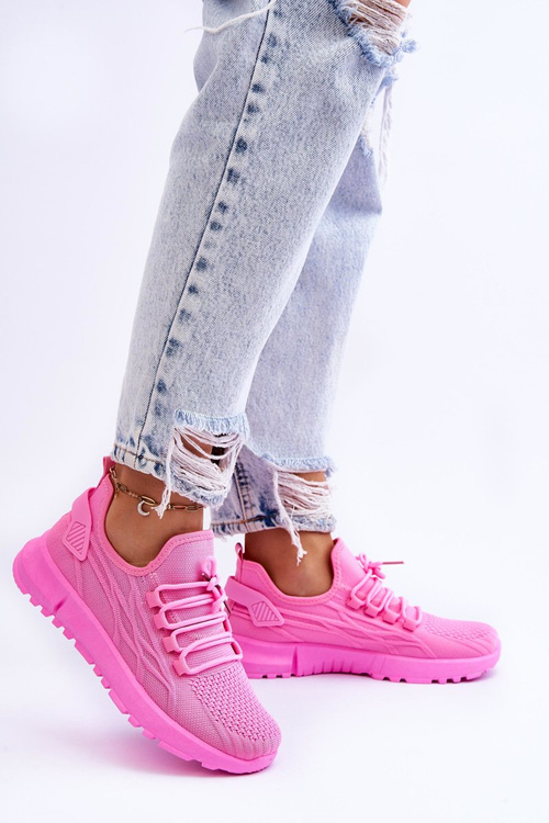 Dámske posuvné športové topánky Ružové Rosett