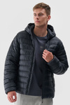 Pánská Péřová Bunda S Kapucí 4F Černá 4FWAW24TDJAM484-20S