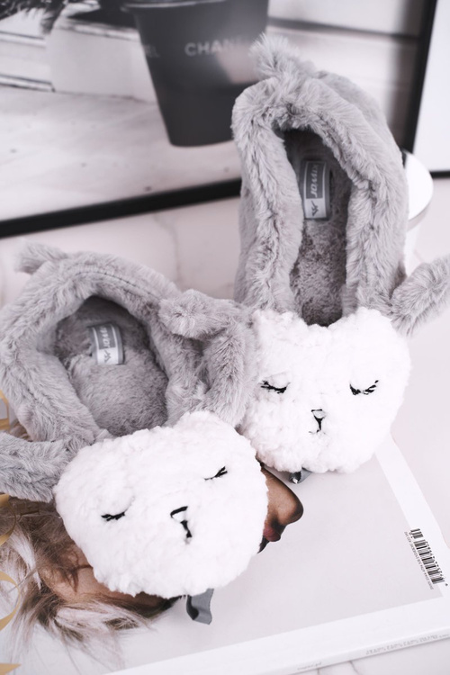 Dámské Pantofle s Kožešinou Ovce šedé Ben