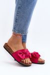 Dámské sandály s mašlí Fuksia Ezephira
