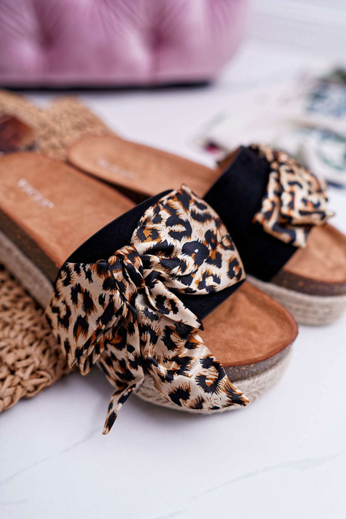 Dámské Nazouváky Vices černé Leopard 6275