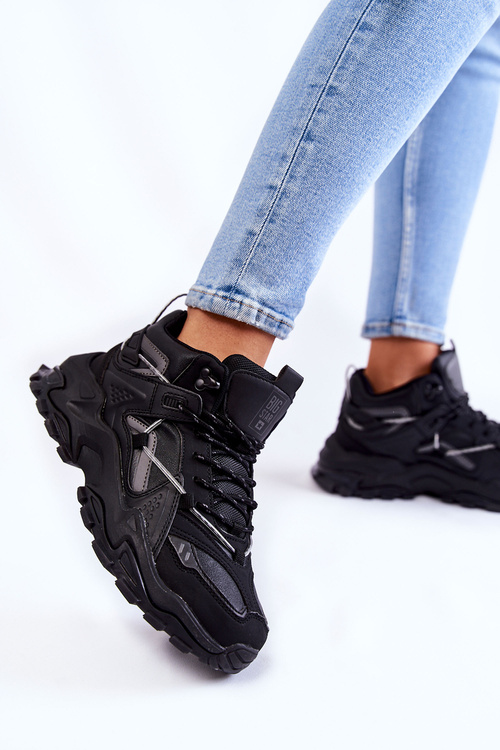 Dámská sportovní obuv na masivní platformě Big Star KK274387 Černe