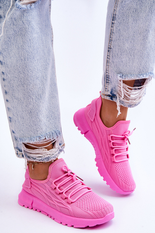 Dámske posuvné športové topánky Ružové Rosett