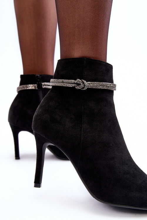 Izolované semišové topánky na vysokej podpätku Anslei