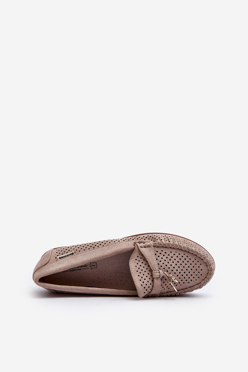 Dámske modré vyrezané mokasíny Twista