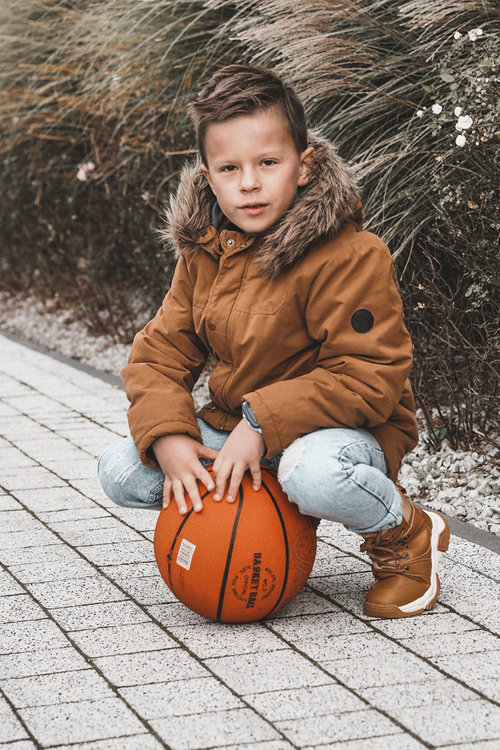 Dětské boty zateplené Trappers se zipem velbloudí Marvin