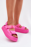 Dámske Sandále Na Platforme S Pásikmi Fuksia Nitepira