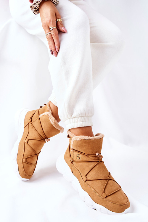 Izolované snehové topánky Big Star II274266 Camel