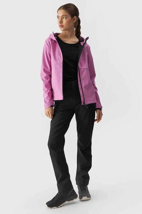 Dámska Bunda 4F Softshell Membrána 5000 4F Ružová 4FWAW24TSOFF285-54S