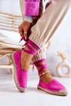Vázané semišové Espadrilky Fuchsia Ismanne