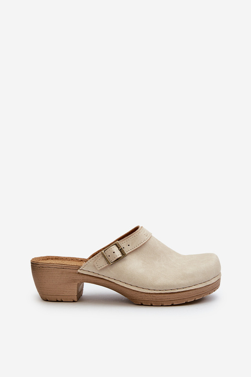 Dámské žabky na nízkém podpatku Inblu BL000004 béžové