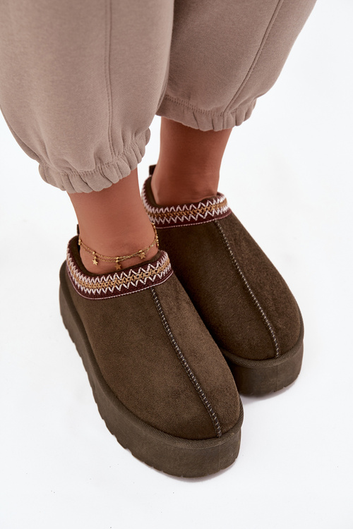 Dámske snehule s ozdobnou výšivkou tmavozelené Jenira