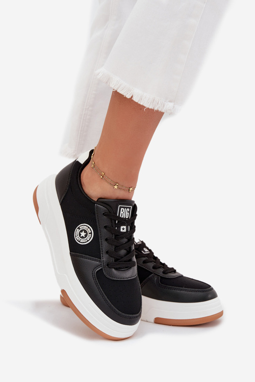 Dámské Tenisky Na Platformě Big Star RR274573 HI-POLY SYSTEM Černé