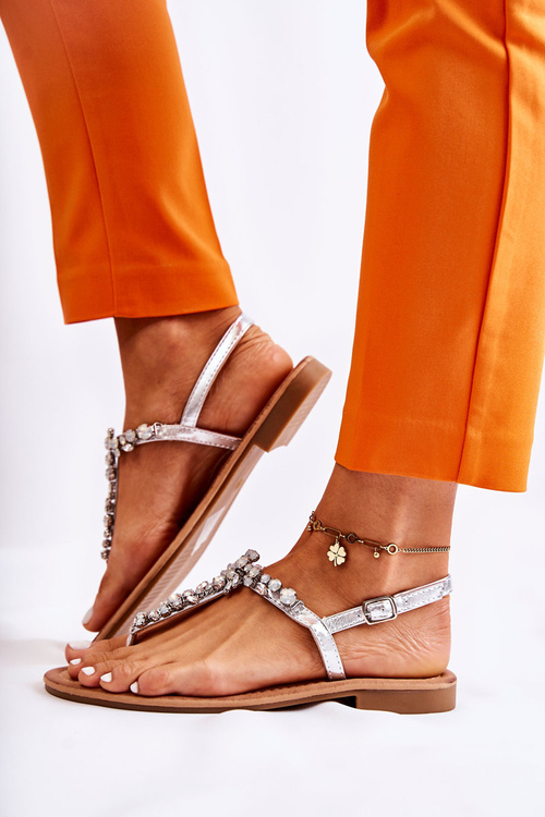 Dámské letní sandály stříbrný Margery