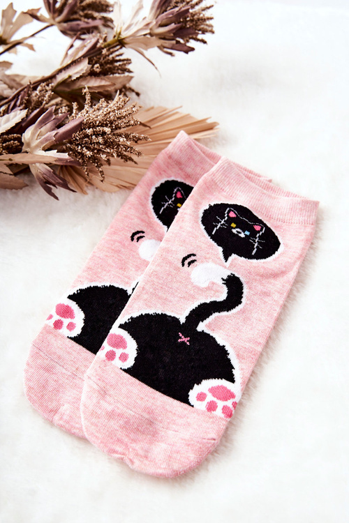 Ponožky nohy Koťátko růžové