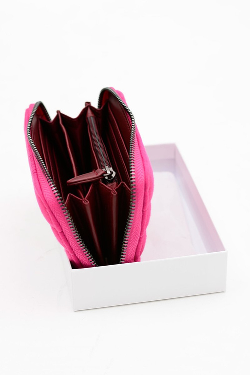 Mały Damski Portfel Fuksja DIANA&CO