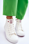 Dámské klasické vysoké tenisky Cross Jeans LL2R4086C Bílé