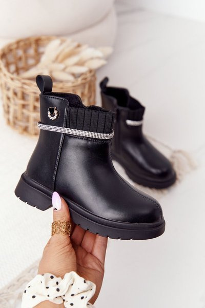 Black Toffees Detské topánky s flitrami