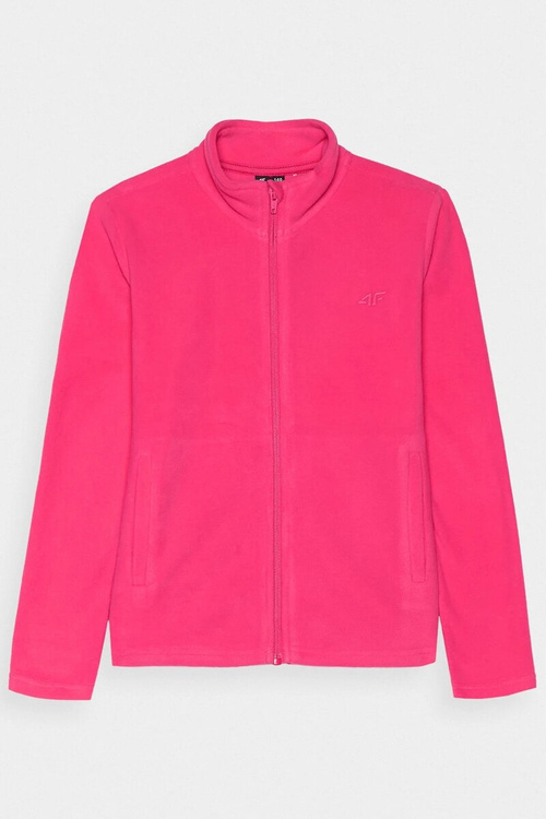 Dívčí Fleecová Mikina S Límcem Slim Fuchsie 4F