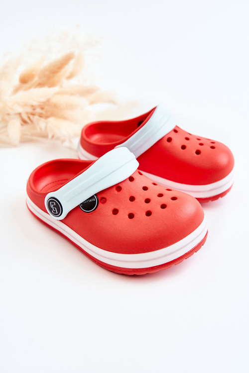 Pohodlné detské žabky Kroksa Red Colly