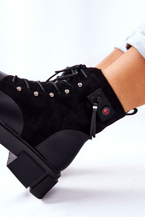 Kožené Vázané Pracovní Boty Black Your Way!