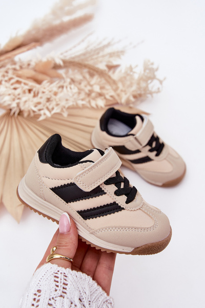 Detské Sneakers Športová Obuv Na Suchý Zips Béžová Viona