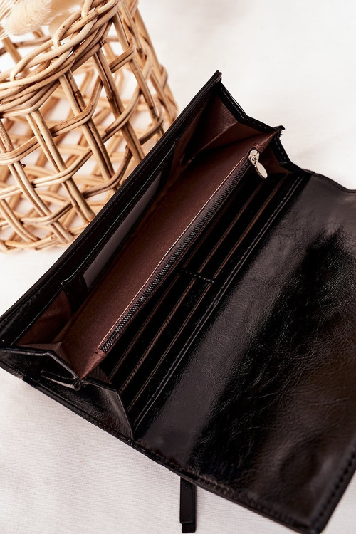 Veľká dámska peňaženka pre čierny magnet