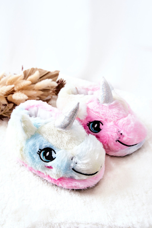 Nazouvací Detske' pantofle Unicorn Pestrobarevné