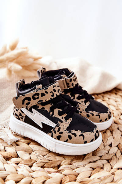 Dětské Vysoké Boty Černo-Béžová Bartnie