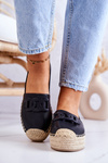 Klasické espadrilles na platforme Black Julianne