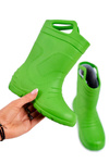 Detské zelené galoshes Odnímateľná vložka stomilky