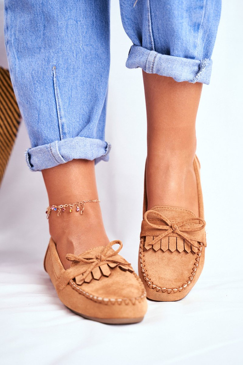 Dámske mokasíny semišové ťavy velucci