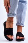 Dámske flip -flopy na platforme Big Star LL274930 Black