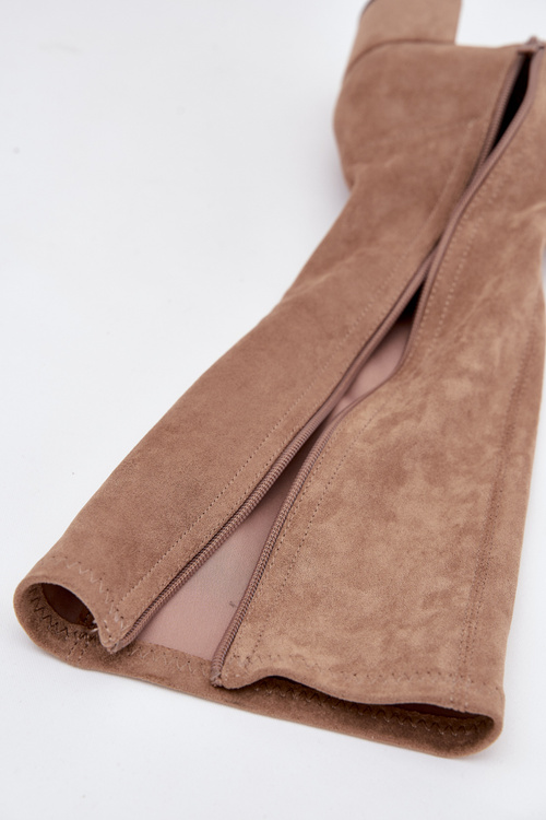 Klasické eko semišové čižmy Sergio Leone KZ205 béžové