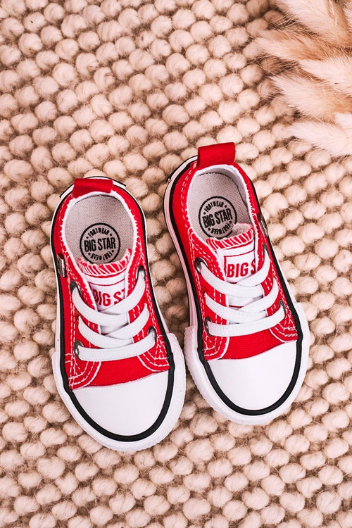 Červené tenisky Classic Detst's Low Big Star HH374092