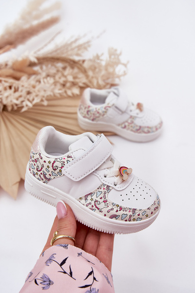 Detské sneakersy športová obuv jednorožce biele Thalia