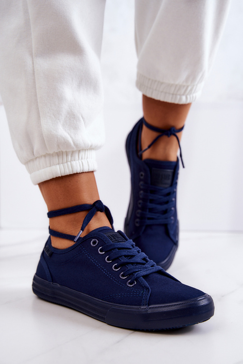 Nízka dámska veľká hviezda JJ274067 Navy Blue