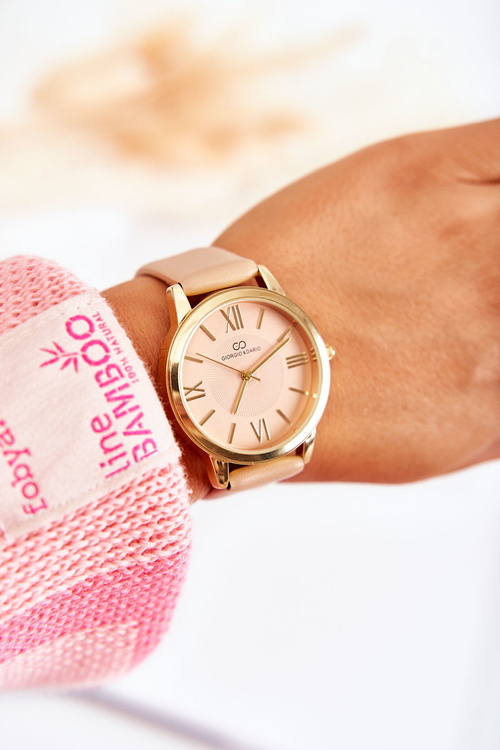 Dámské hodinky na koženém řemínku Giorgio & Dario Béžový