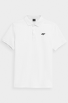 Pánska Polo Tričko Regular S Logom 4F Biele 4FWMM00TPTSM316-10S