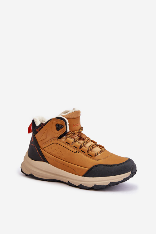 Zateplené turistické topánky pre mládež McKeylor 14011 Camel