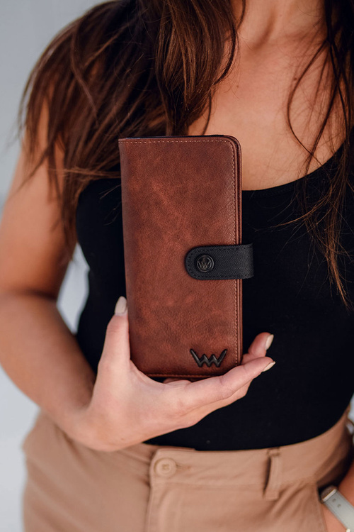 Dámska kožená peňaženka pre hnedo-čiernu florencie