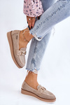 Dámske mokasíny na platforme Beige Danny