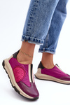 Kůže Dámské Sportovní Boty Maciejka 06296-15 Fuchsia