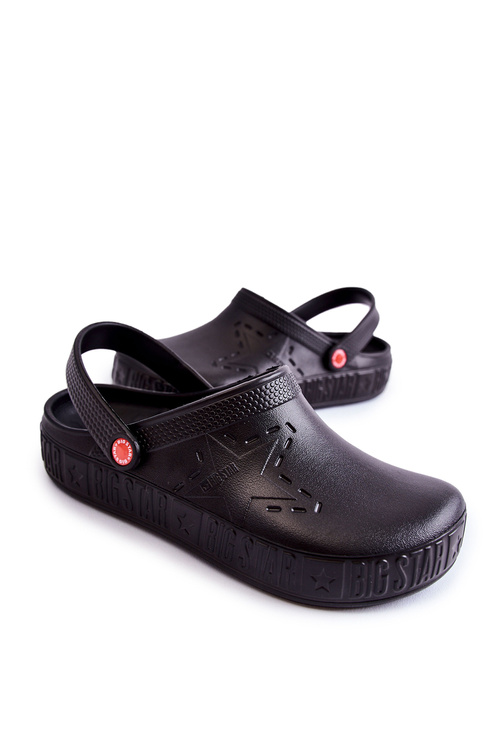 Ľahká Kroksy veľká hviezda II175001 Black Flip -flops