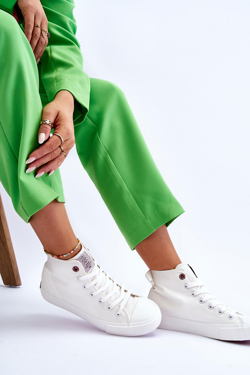 Dámské klasické vysoké tenisky Cross Jeans LL2R4086C Bílé