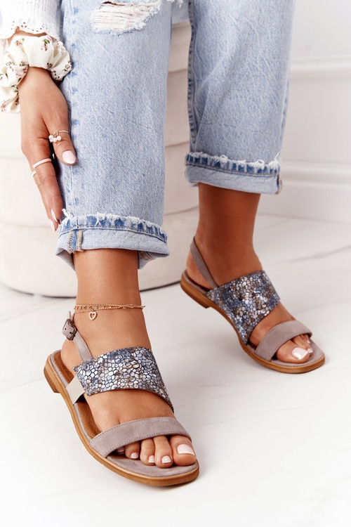 Kožené Sandály Maciejka 05167-10 Tmavě Béžové