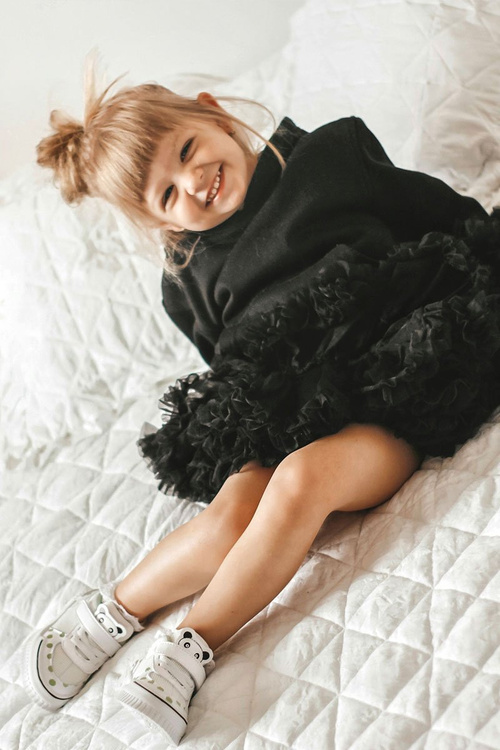 Detské športové topánky s bielym a zeleným chico Panda