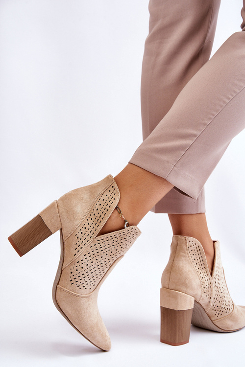 Módne semišové otvorené podpätky svetlo žobrák Ženevi