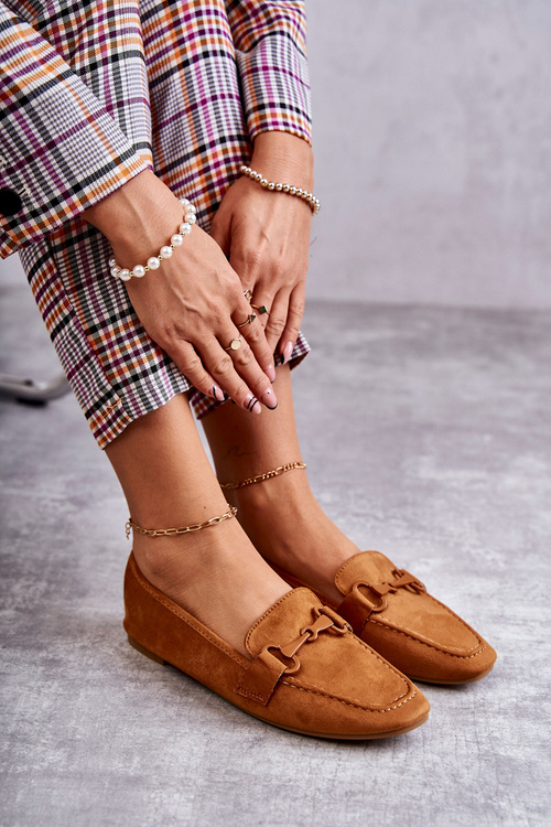 Semišové mokasíny se zdobením velbloudí Santi