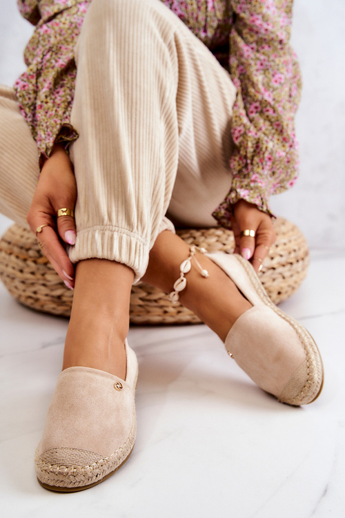 Ženský semiš Espadrilles beige joaquin